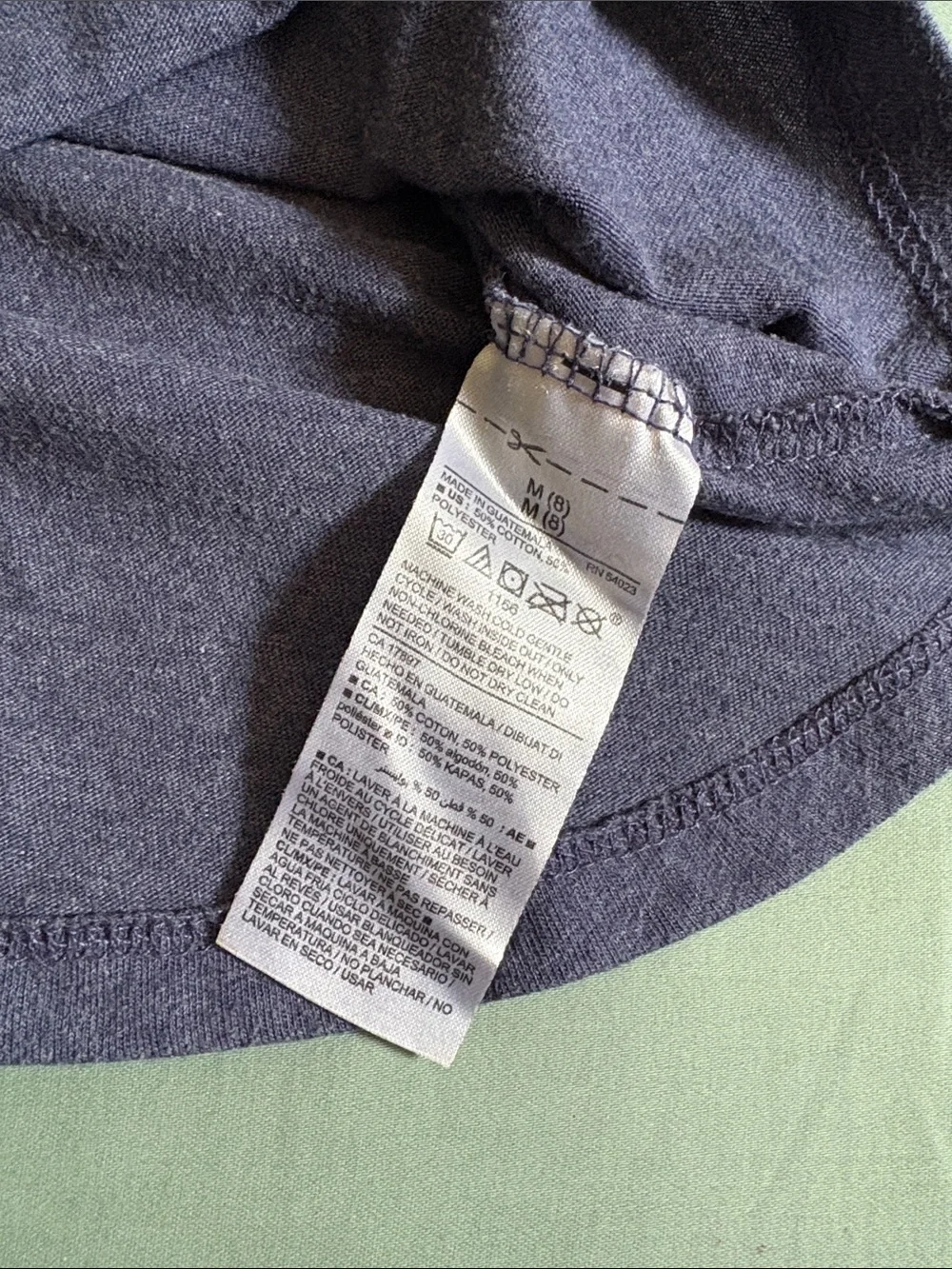 Old Navy Blue Short Sleeve Tee with Sequin Unicorn